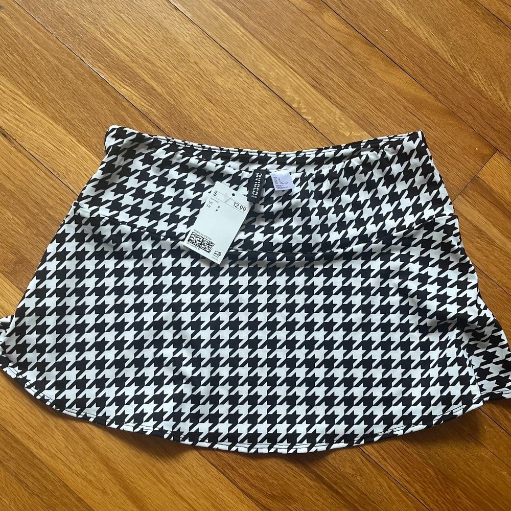 DIVIDED patterned mini skirt